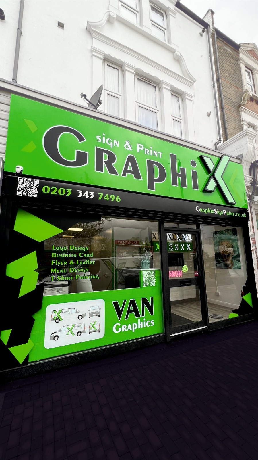 Graphix shopfront home page